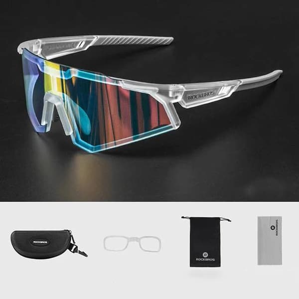 Rockbros photochromic Cykelglasögon UV400 - Vit