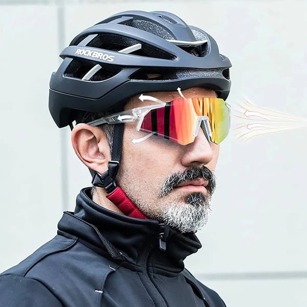 Rockbros photochromic Cykelglasögon UV400 - Vit
