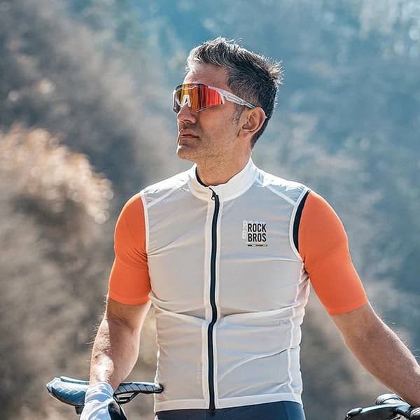 Rockbros photochromic Cykelglasögon UV400 - Vit