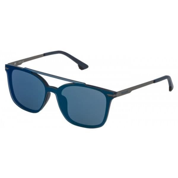 Solglasögon - PLD528 - PLD528-9NQB - Blå/grå ram - Grå spegelglas - Unisex