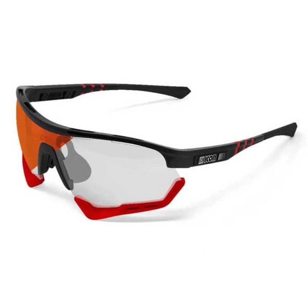 Scicon Aurinkolasit Fotokromaattiset Aerotech Xl Musta Red Mirror/CAT1-3