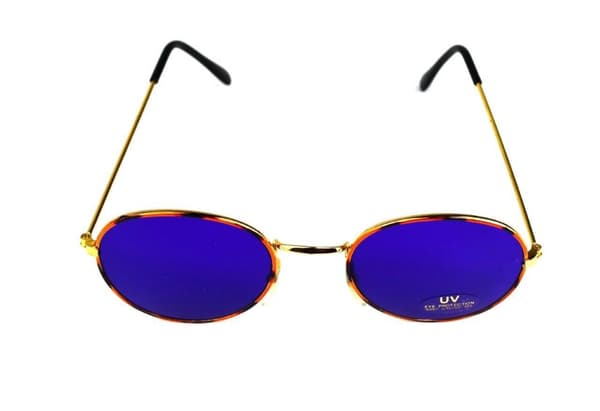 Sunglasses Gold, tortoiseshell with purple lens