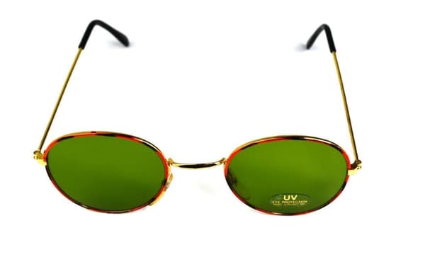 Sunglasses Gold, tortoiseshell with green lens