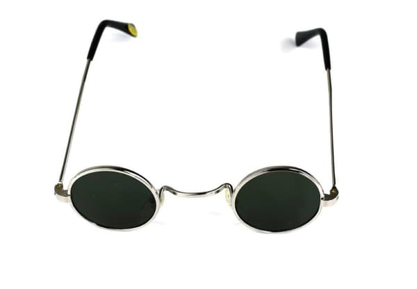 Sunglasses Small round silver