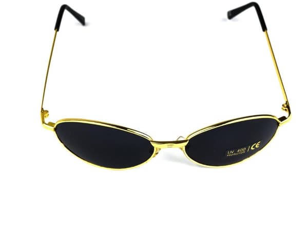 Sunglasses oval gold