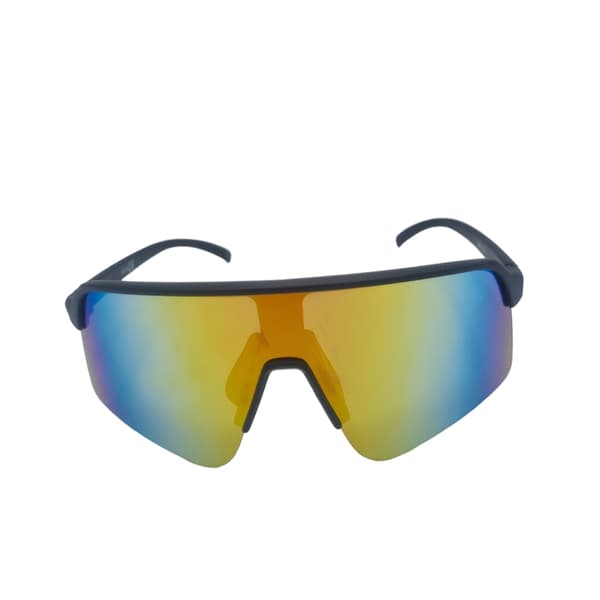Sportssolbriller Wrap-around Light green Black/Orange