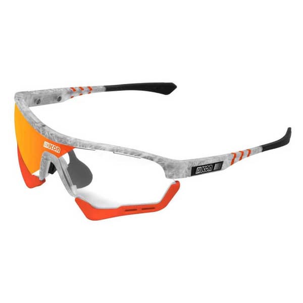 Scicon Aerotech Foto Kromatiske Solbriller Hvid Red Mirror/CAT1-3