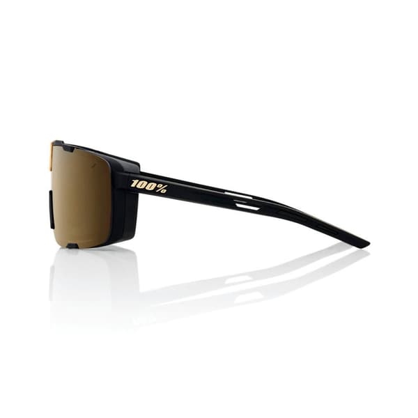 100percent Briller Eastcraft Soft Tact Black Soft Gold Mirror Lens Sort
