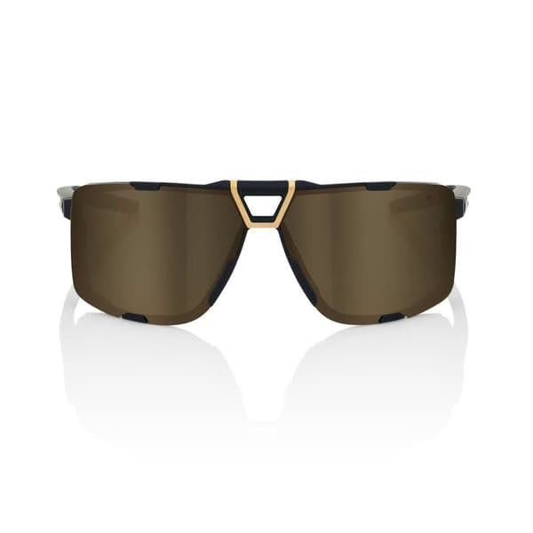 100percent Briller Eastcraft Soft Tact Black Soft Gold Mirror Lens Sort
