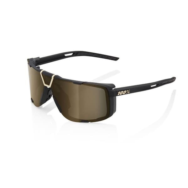 100percent Briller Eastcraft Soft Tact Black Soft Gold Mirror Lens Sort