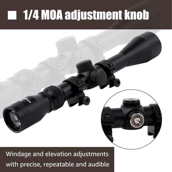 Svbony SV120 Jaktteleskoper, 3-9x40 Skytesikte, Retikkel Kikkertsikte, 20mm/22mm Weaver/Picatinny Skinnefesting for Jakt