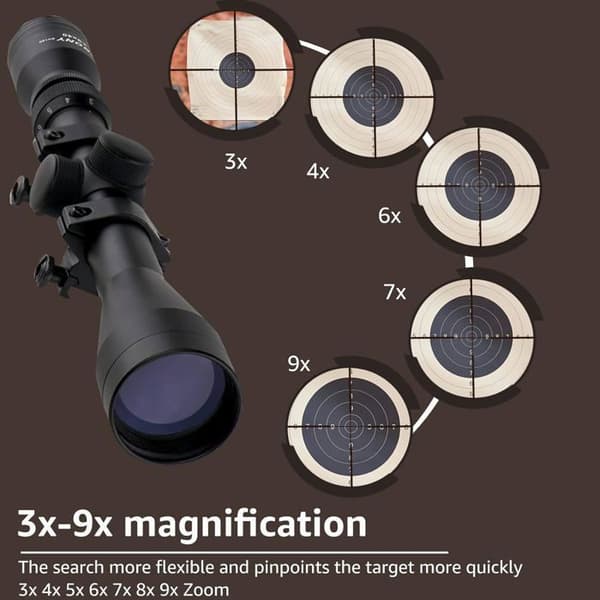 Svbony SV120 Jaktteleskoper, 3-9x40 Skytesikte, Retikkel Kikkertsikte, 20mm/22mm Weaver/Picatinny Skinnefesting for Jakt