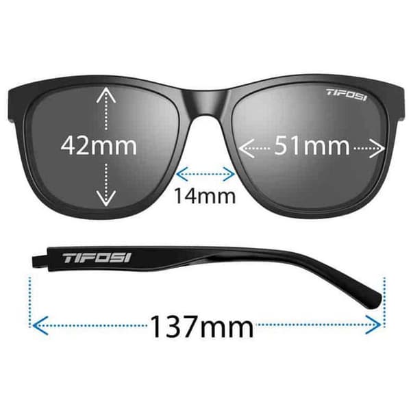 Tifosi Swank Polariserade Solglasögon Svart Smoke Polarized/CAT3