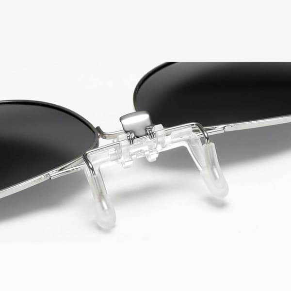 Flip Up Polarized Pilot Clip-On solbriller Metal Night Vision