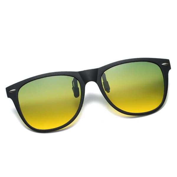 Polariseret Wayfarer Clip On Solbriller Flip Up Dag/nat