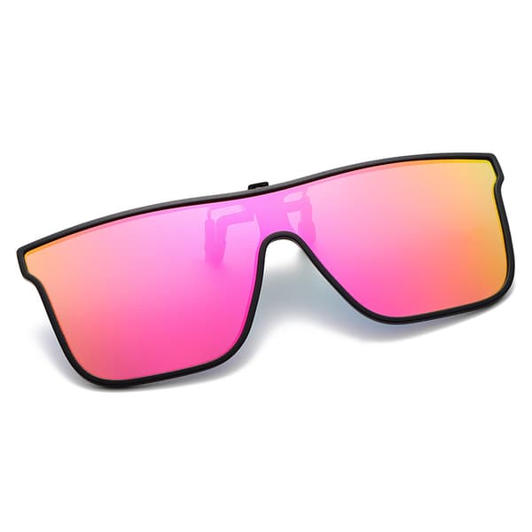 Sport Clip On aurinkolasit Flip Up Pink