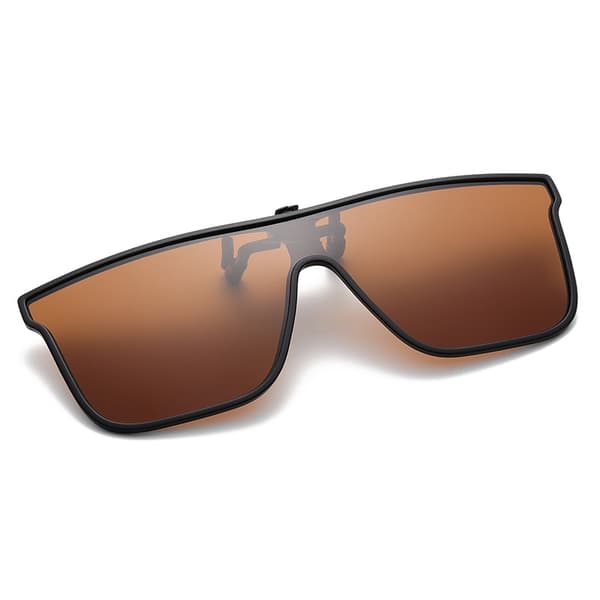 Sport Clip On Solbriller Flip Up Brun