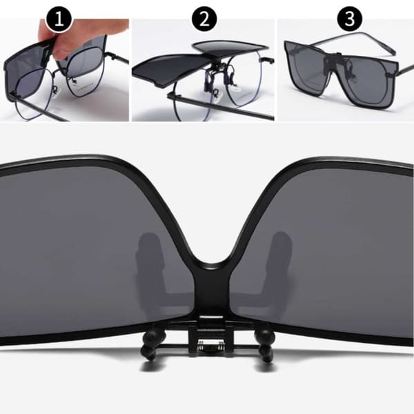 Sport Clip On Solbriller Flip Up Night Vision