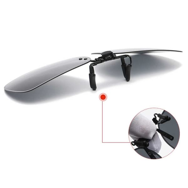 Stor Flip Up Clip On Solbriller Brun