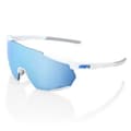 Miniatyrbillede 1 af 3: 100percent Racetrap 3.0 Solbriller Hvid Hiper Blue Multilayer Mirror/CAT3
