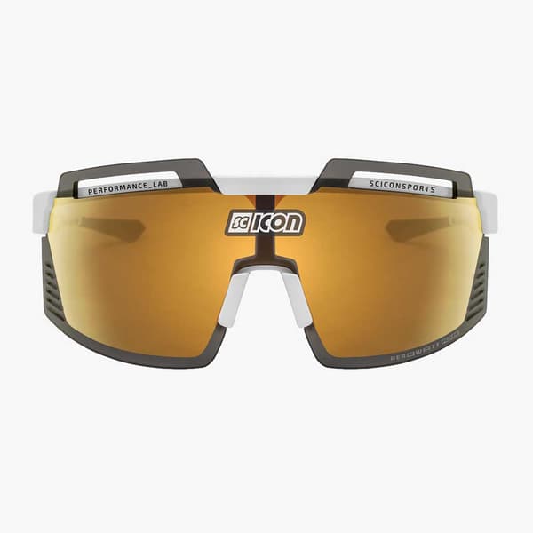 Scicon Aerowatt Foza Solglasögon Guld Clear/CAT0 + Multimirror Bronze/CAT3