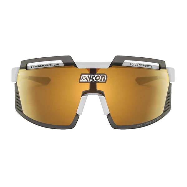 Scicon Aerowatt Foza Solglasögon Guld Clear/CAT0 + Multimirror Bronze/CAT3