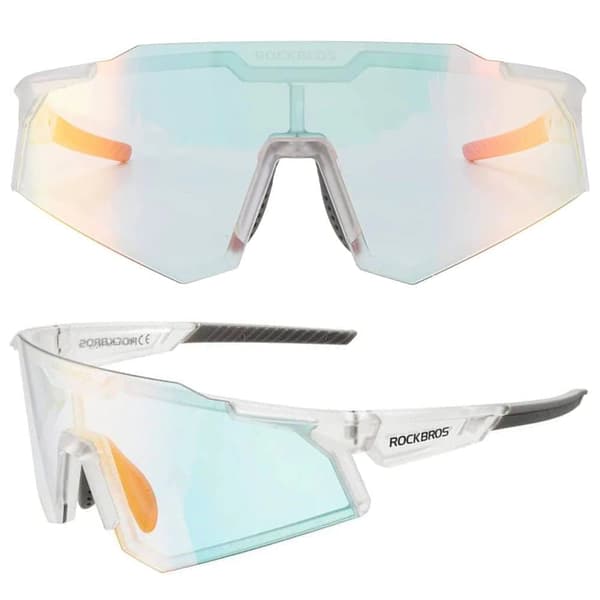 Rockbros SP291 Photochromic UV400 sykkelbriller - Hvit
