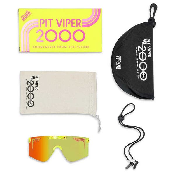 Pit Viper The 2000´s 1993 Solglasögon Orange Rainbow Mirror/CAT3