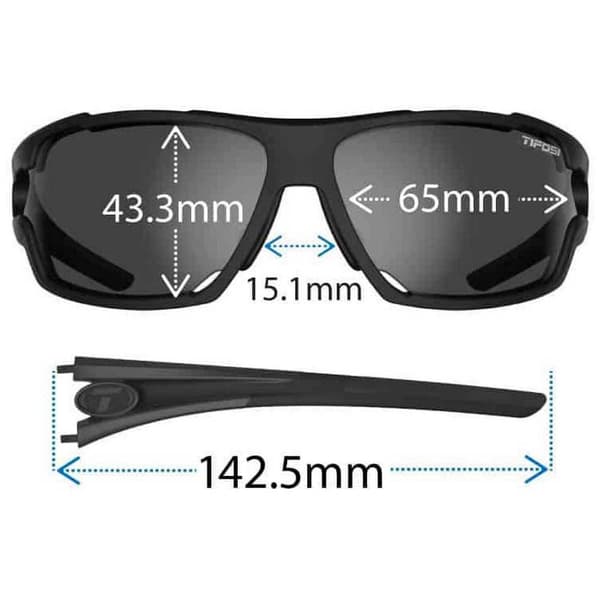 Tifosi Amok Interchangeable Aurinkolasit Musta Smoke/CAT3 + AC Red/CAT2 + Clear/CAT0