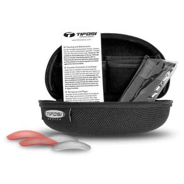 Tifosi Amok Interchangeable Aurinkolasit Musta Smoke/CAT3 + AC Red/CAT2 + Clear/CAT0