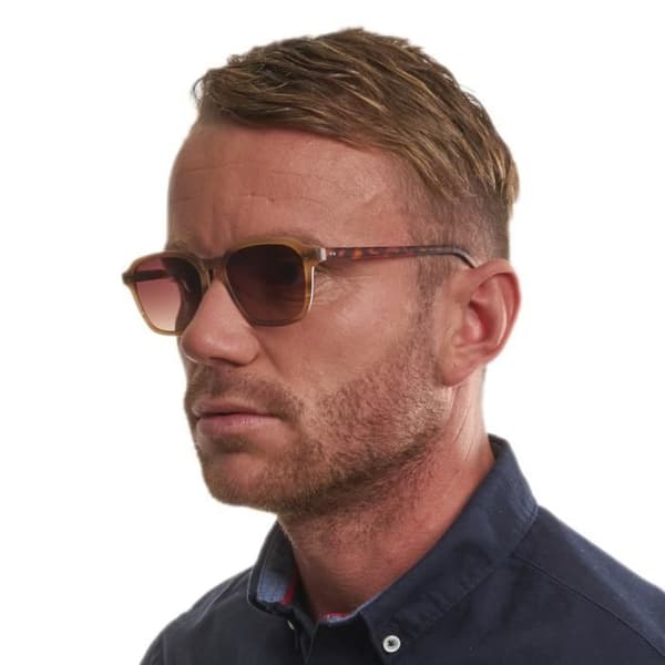 Solsken - Hackett London - Brun - Skydd 100% UVA/UVB - Storlek 52-18-145 - Chic