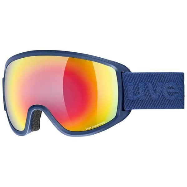 UVEX Topic Fm Sphere Navy Mat Skidglasögon herr - Mirror Rainbow Rose S3 - UVA, UVB och UVC-skydd