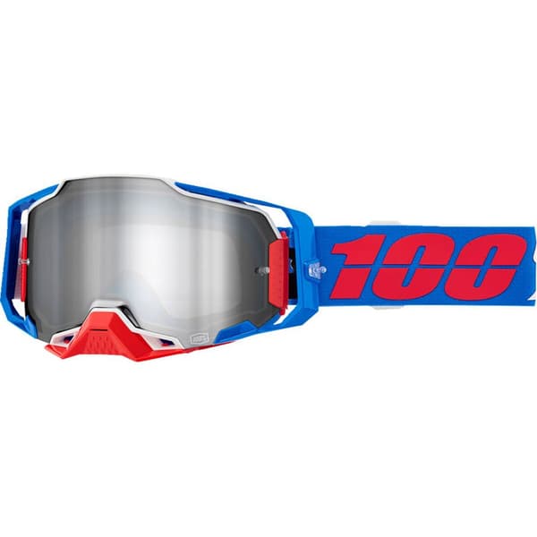 100percent Armega Briller Rød Mirror Silver Lens/CAT3