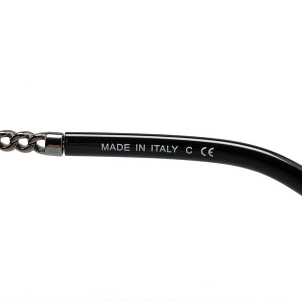 Pre-owned Chanel Chain Round Tinted Sunglasses Black