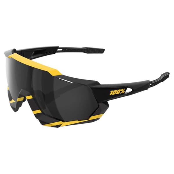 100percent Speedtrap Solglasögon Svart Black Mirror Lens/CAT3