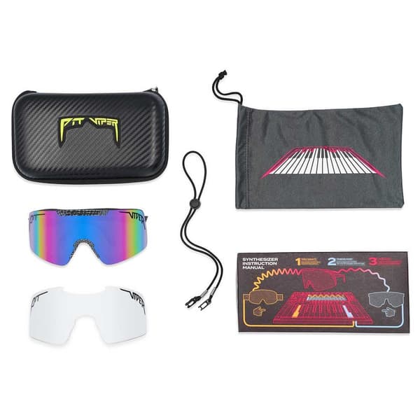 Pit Viper The Mangrove Synthesizer Solbriller Transparent Blue Purple Revo/CAT3