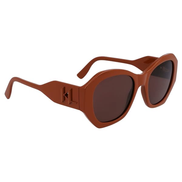 Karl Lagerfeld 6146s Solglasögon För Kvinnor Guld Brown/CAT3 Man