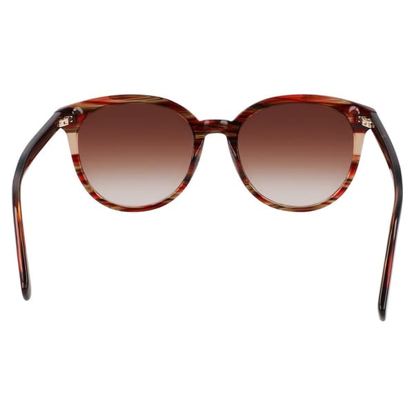 Longchamp 752s Solglasögon För Kvinnor Guld Dark Red 6/CAT3 Man