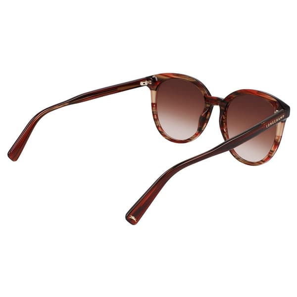 Longchamp 752s Solglasögon För Kvinnor Guld Dark Red 6/CAT3 Man