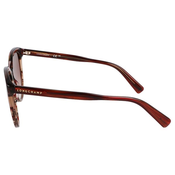 Longchamp 752s Solglasögon För Kvinnor Guld Dark Red 6/CAT3 Man