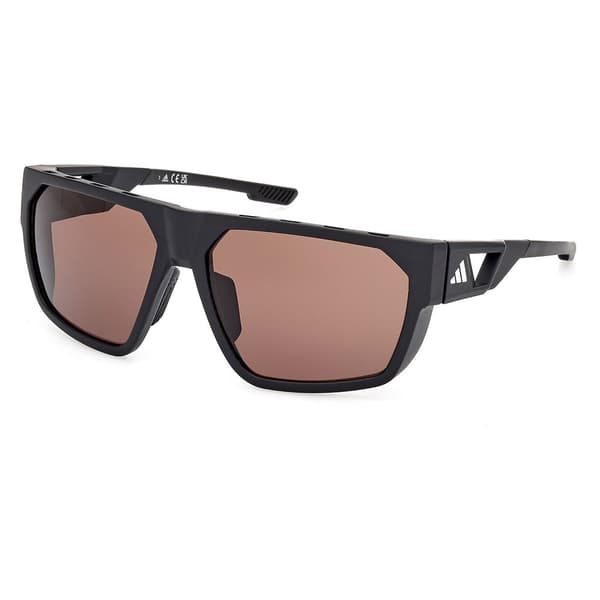 Adidas Sport Sp0097 Polariserade Solglasögon Svart Brown Man