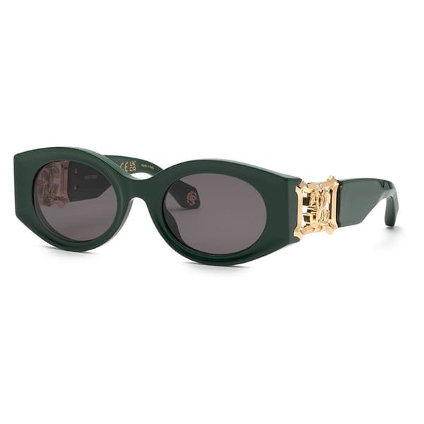 Roberto Cavalli Src064 Solglasögon För Kvinnor Guld Smoke / CAT3 Man