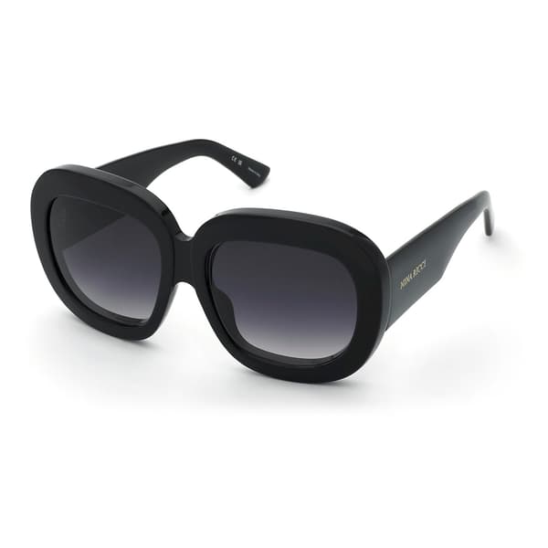 Nina Ricci Snr402 Solglasögon För Kvinnor Svart Smoke Gradient/CAT3 Man