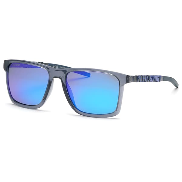 Philipp Plein Sport Skyblade 58 Mm Polariserade Solglasögon Grå Smoke/Mirror Blue/CAT3P Man