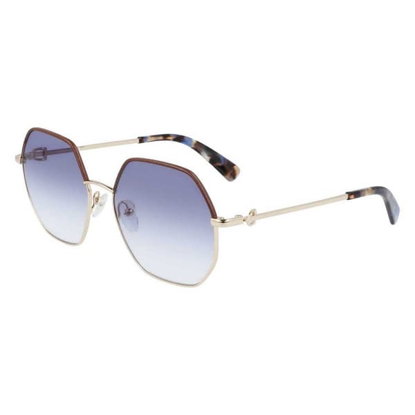 Longchamp 140sl Solglasögon För Kvinnor Guld Gold/CAT3 Man