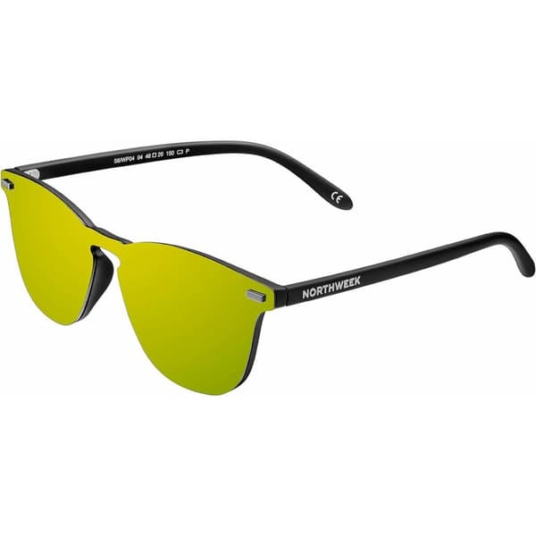 Unisex aurinkolasit Northweek Wall Phantom Ø 45 mm Keltainen Musta
