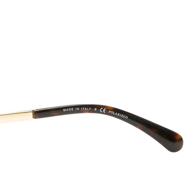 Pre-owned Chanel CC Pearl Cat Eye Polarized Sunglasses Brown