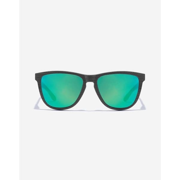 Sunglasses - Hawkers - One Raw Carbon - Polarized - Black Color - Blue Lenses