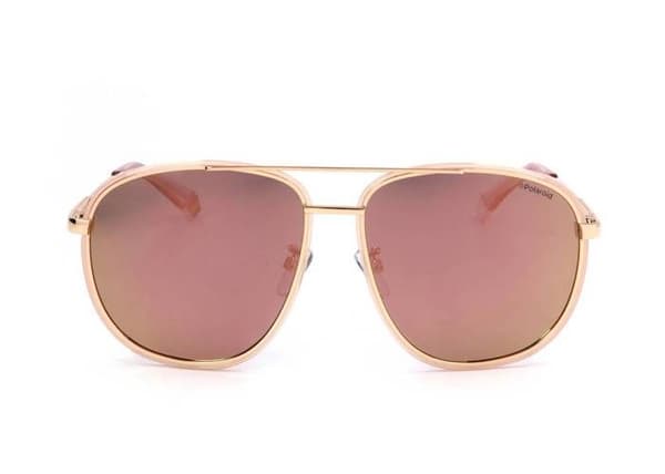 Solsken - Polaroid - 6118/G/S - Wayfarer - Metall - Kategori 3 - Roséguld