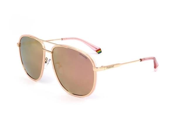 Solsken - Polaroid - 6118/G/S - Wayfarer - Metall - Kategori 3 - Roséguld